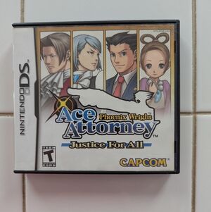 Nintendo DS Phoenix Wright Ace Attorney Justice for All CIB